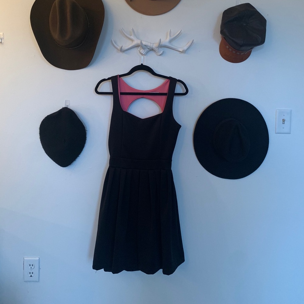 Black skater dress